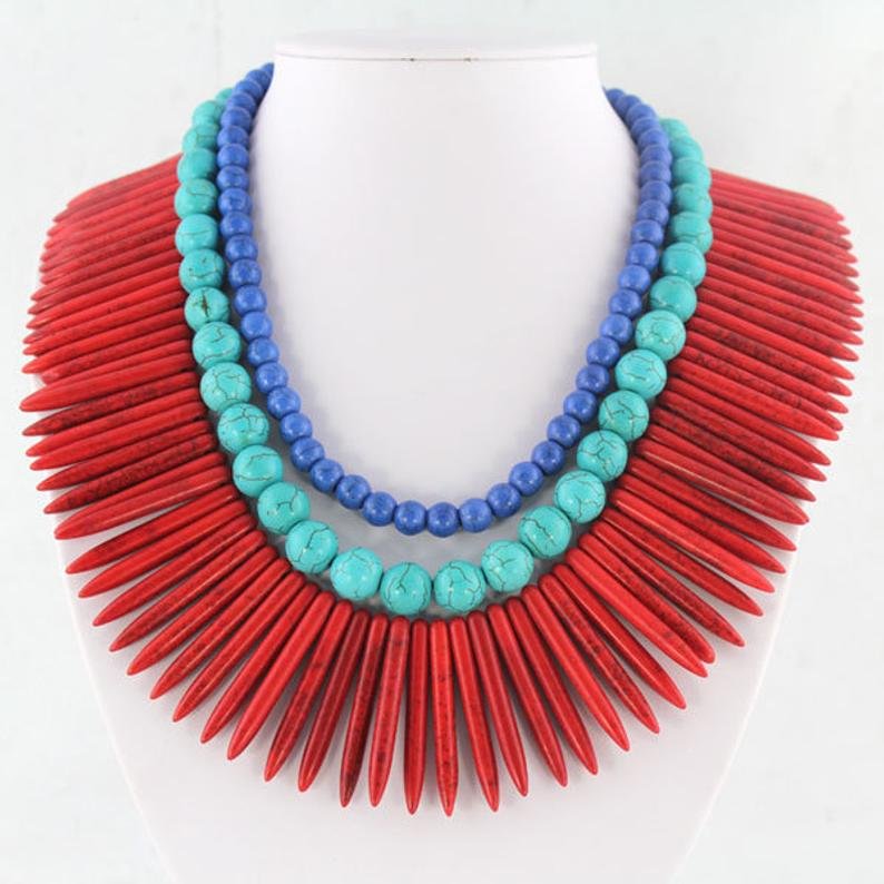 Coral Beads/ Edo Coral Beads/ Benin Coral Beads/ African Beads